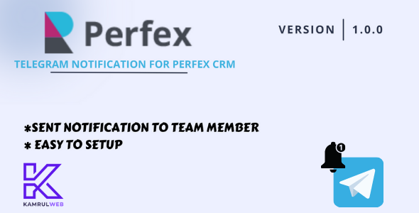 Telegram Notification Module For Perfex CRM - CodeCanyon Item for Sale