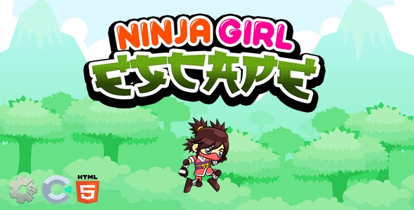 Ninja Girl Escape - Construct 2/3 Game - CodeCanyon Item for Sale