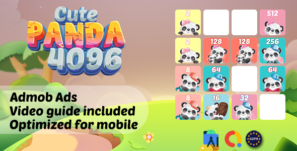 Cute Panda 2048 - CodeCanyon Item for Sale