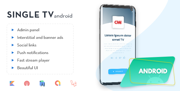 Single TV | Single channel Streaming App with Admin Panel. - CodeCanyon Item for Sale