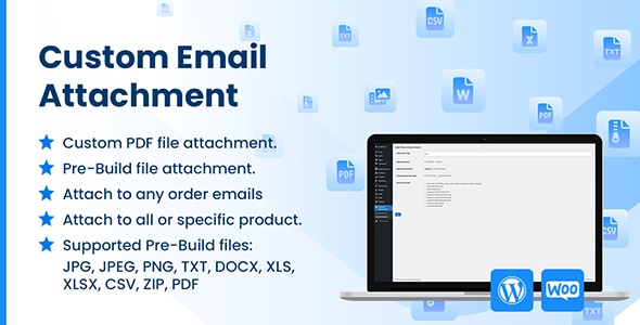 WooCommerce Custom Email Attachment – WordPress Plugin - CodeCanyon Item for Sale