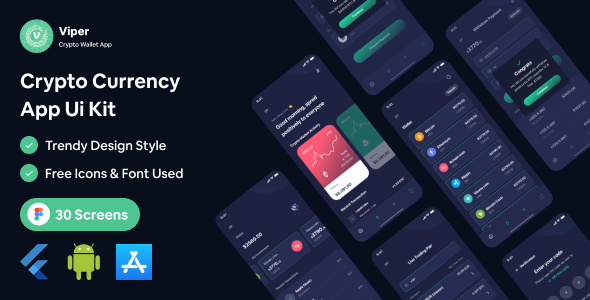 Viper - Crypto Wallet Flutter App Ui Kit - CodeCanyon Item for Sale