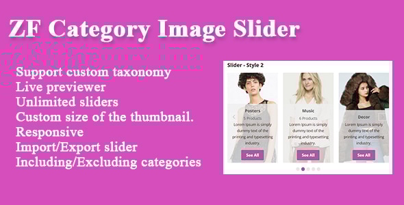 ZF Category Image Slider - CodeCanyon Item for Sale