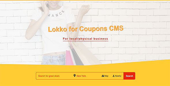 Lokko Theme for Coupons CMS - CodeCanyon Item for Sale
