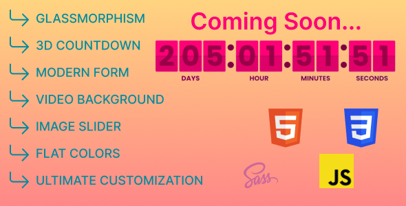 Coming Soon Web Page - CodeCanyon Item for Sale