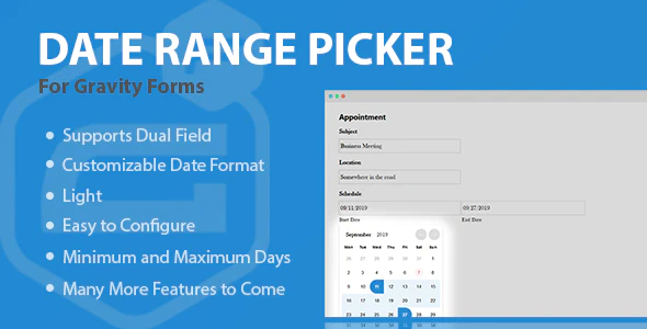 Gravity Forms Date Range Picker - CodeCanyon Item for Sale