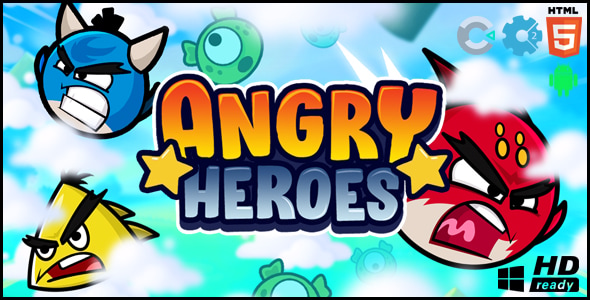 Angry Heroes HTML5 Game Construct 2/3 - CodeCanyon Item for Sale