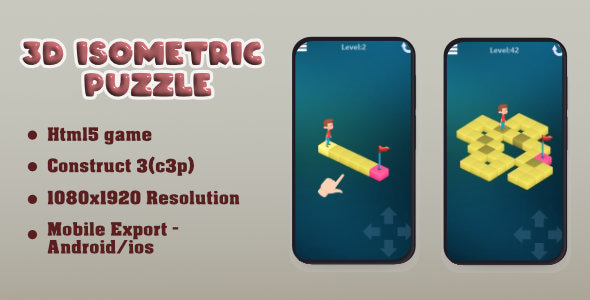 3d Isometric Puzzle(HTML5 Game + Construct 3) - CodeCanyon Item for Sale