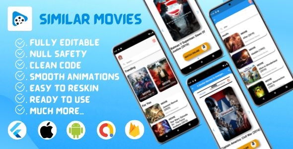 Similar Movies - Watch Recommendation Movies Now - Android & Ios App - CodeCanyon Item for Sale