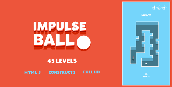Impulse Ball - HTML5 Game (Construct3) - CodeCanyon Item for Sale