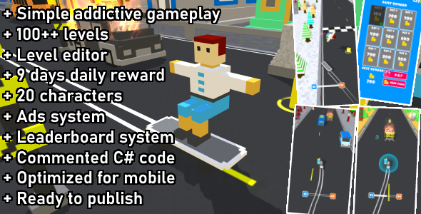 Unity Game Template - Highway Surfer - CodeCanyon Item for Sale