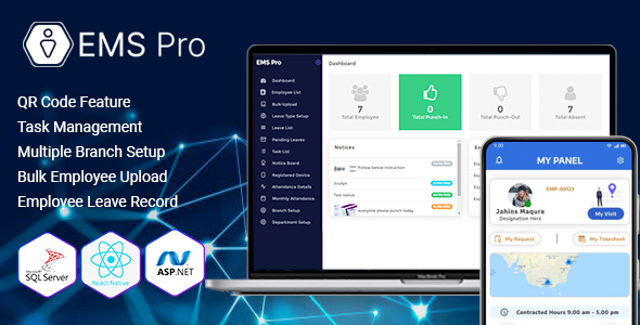 EMS Pro-Admin Panel and Mobile App - CodeCanyon Item for Sale