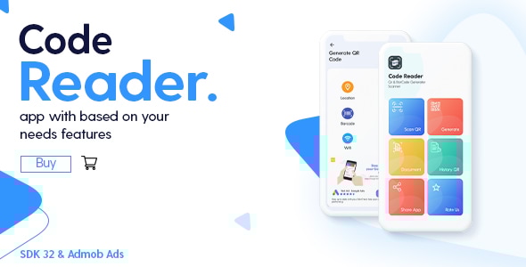 Code Reader - QR + Doc Scanner - Android App with - Admob Ads - CodeCanyon Item for Sale