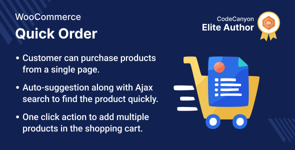 Quick Order Plugin for WooCommerce - CodeCanyon Item for Sale