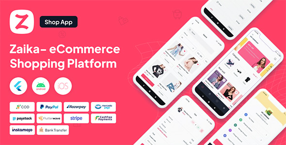 Zaika - Laravel eCommerce Shop Flutter App - CodeCanyon Item for Sale