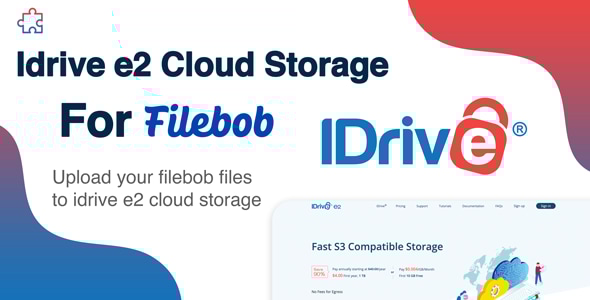 Idrive E2 Cloud Storage Add-on For Filebob - CodeCanyon Item for Sale