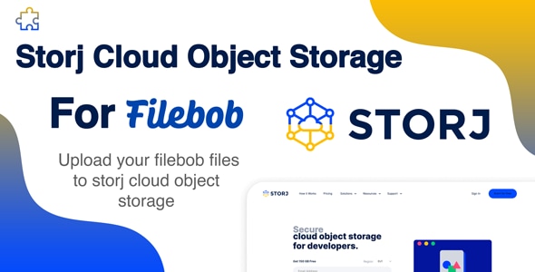 Storj Cloud Object Storage Add-on For Filebob - CodeCanyon Item for Sale
