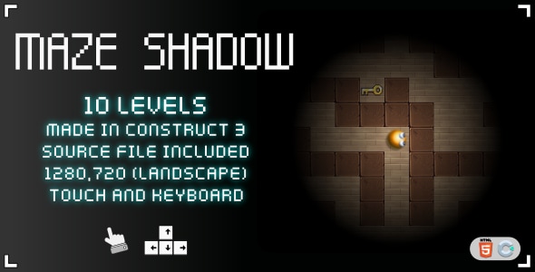 Maze Shadow - HTML5 Casual game - CodeCanyon Item for Sale