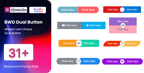 BWD Dual Button addon for elementor - CodeCanyon Item for Sale