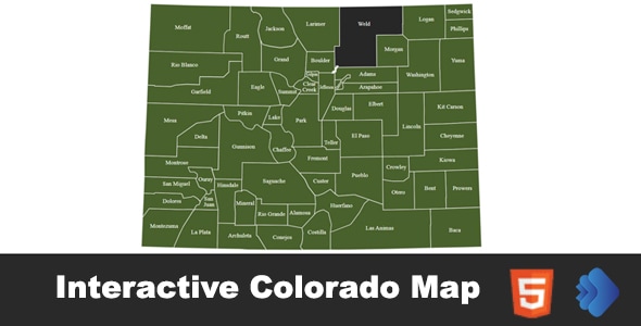 Interactive Colorado Map - CodeCanyon Item for Sale