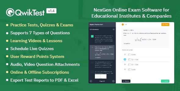 QwikTest - NexGen Online Exam & Quiz Software - CodeCanyon Item for Sale