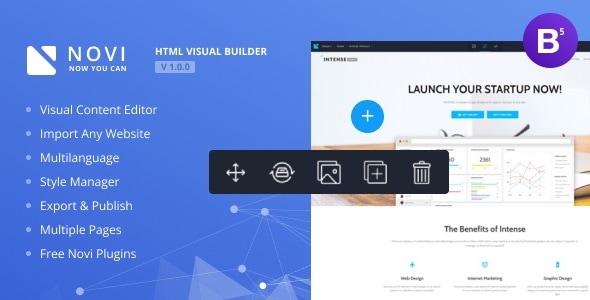 Novi - HTML Page Builder & Visual Content Editor - CodeCanyon Item for Sale