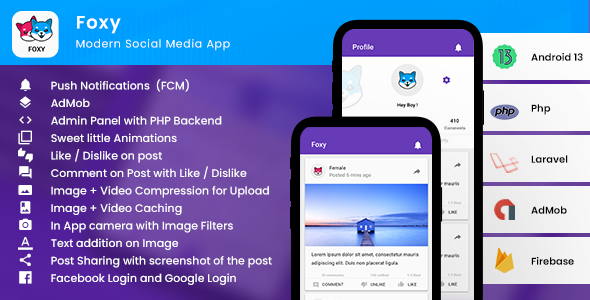 Anonymous Social Network Android Complete App| Laravel PHP Backend| Incognito Social Sharing | Foxy - CodeCanyon Item for Sale