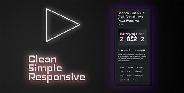 Videos HTML Template - CodeCanyon Item for Sale