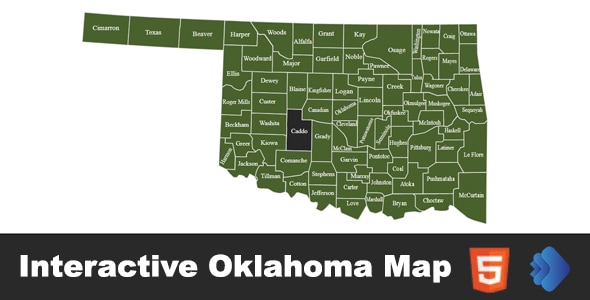 Interactive Oklahoma Map - CodeCanyon Item for Sale