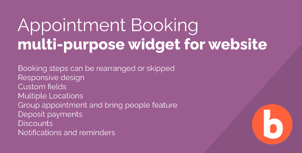 Appointment Booking Widget for WebSite (SAAS) - CodeCanyon Item for Sale