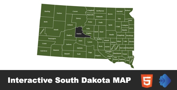 The Interactive South Dakota Map - CodeCanyon Item for Sale