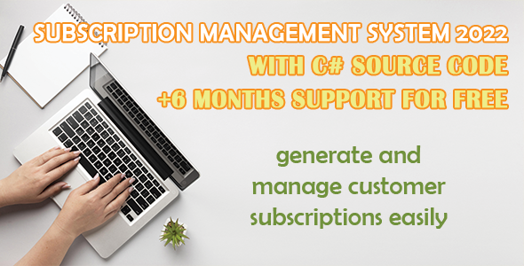 Subscription management system | C# Desktop source code - CodeCanyon Item for Sale