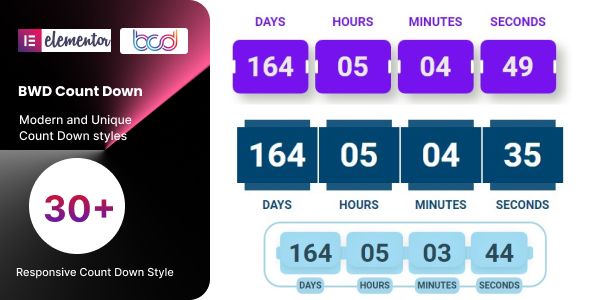 BWD Count Down addon for elementor - CodeCanyon Item for Sale