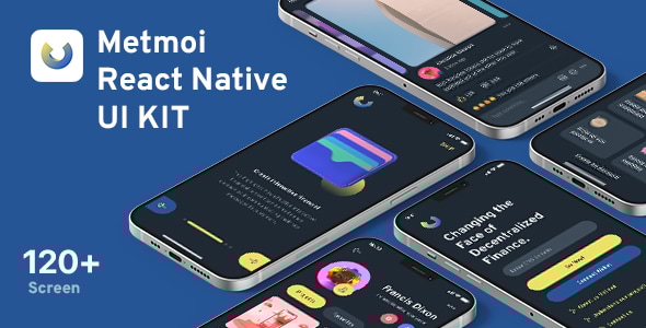 Metmoi - 120 Screens React Native CLI Template - CodeCanyon Item for Sale