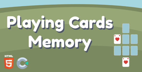 Playing Cards Memory - HTML5 Game (Construct 3) - CodeCanyon Item for Sale