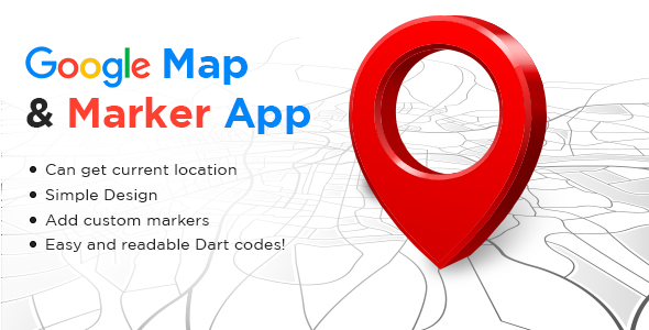 Google Map & Markers Flutter App - CodeCanyon Item for Sale