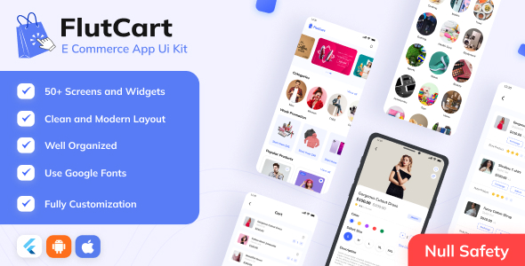 FlutCart - Flutter UI Kit for eCommerce App - CodeCanyon Item for Sale