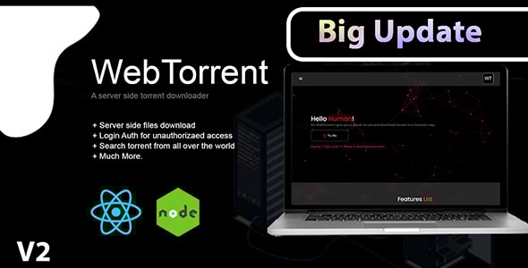 WebTorrent - A Server Side Torrent Downlaoder - CodeCanyon Item for Sale