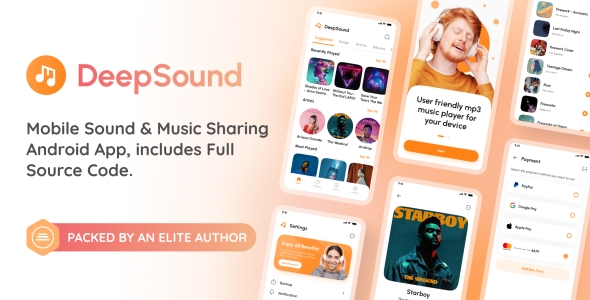 DeepSound Android- Mobile Sound & Music Sharing Platform Mobile Android Application - CodeCanyon Item for Sale