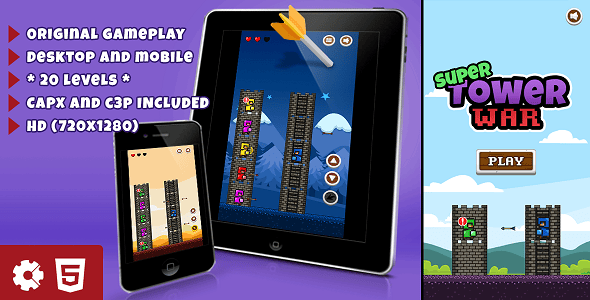 Super Tower War - HTML5 Game - CodeCanyon Item for Sale
