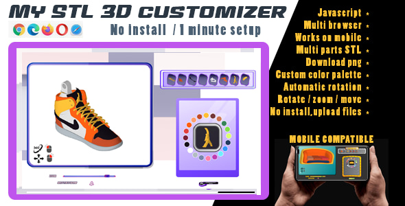 My STL 3D customizer - CodeCanyon Item for Sale