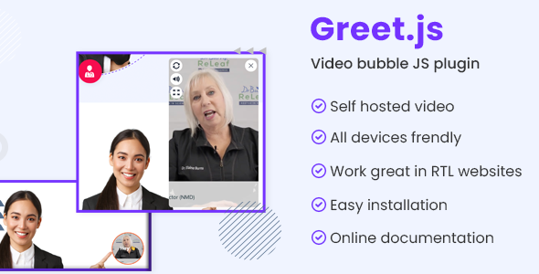 Greet - Video Bubble JavaScript Plugin - CodeCanyon Item for Sale