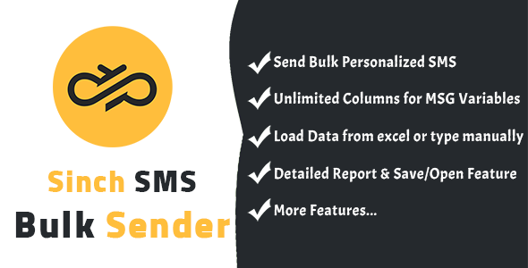 Sinch SMS Bulk Sender - CodeCanyon Item for Sale