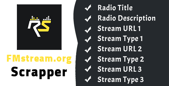 FMstream.org Scraper : Radio Stations Extraction - CodeCanyon Item for Sale