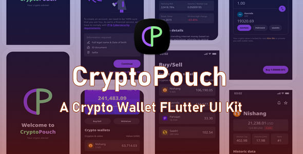 CryptoPouch | A Crypto Wallet FLutter UI Kit - CodeCanyon Item for Sale