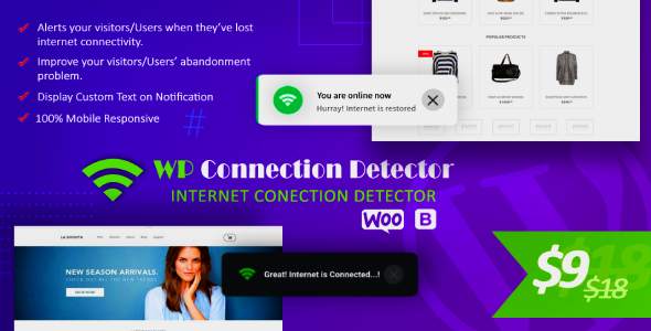 WPCD - WP Internet Connection Status Detector - CodeCanyon Item for Sale