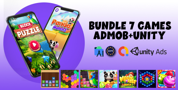 Bundle 7Games (admob+unity) - CodeCanyon Item for Sale
