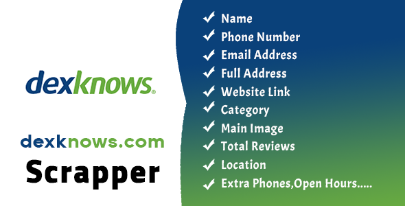 Dexknows.com Scraper : Business Information Extraction - CodeCanyon Item for Sale