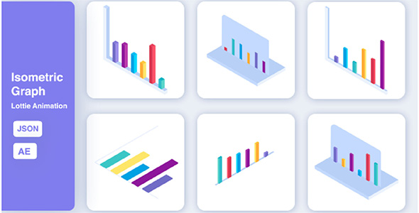 Isometric Graph Lottie Animation - CodeCanyon Item for Sale