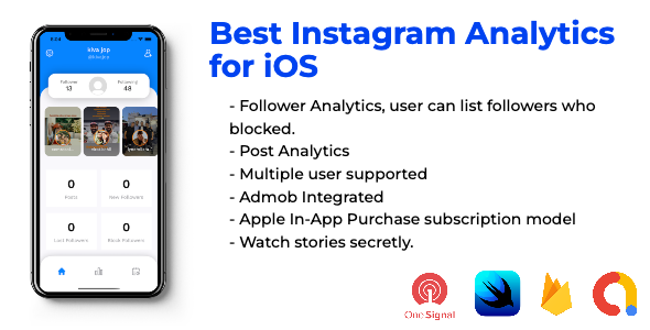 Follower Analytics for Instagram, iOS - CodeCanyon Item for Sale